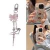 Syringe Bowknot Cross Keychain Ornament Backpack Handbag Charm for Girls Women