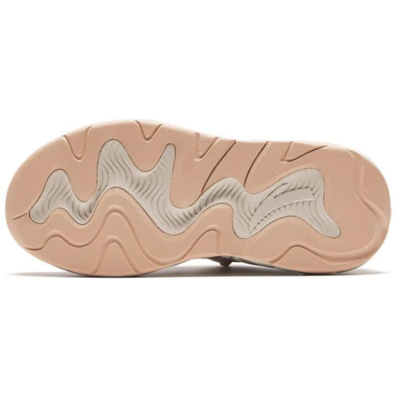 Anta Floral Shoes Slip Resistant Abrasion Resistant Low top Chunky Sneakers Women's White Beige Pink Sneakers 122528888R-2