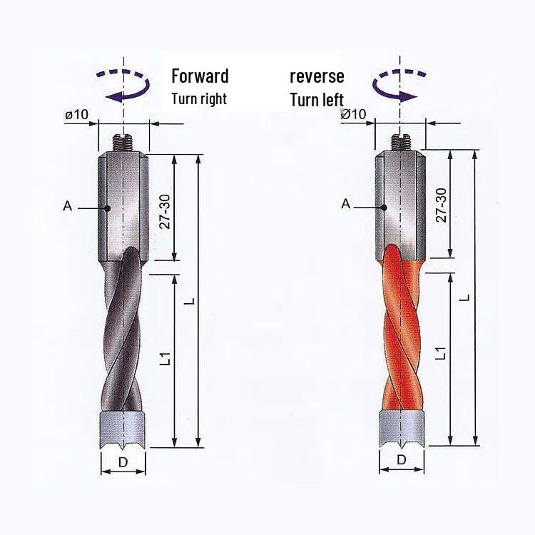 Woodworking Alloy Drill Bit: Split, Hinge, Side Hole, Multi-Point, Free Shipping