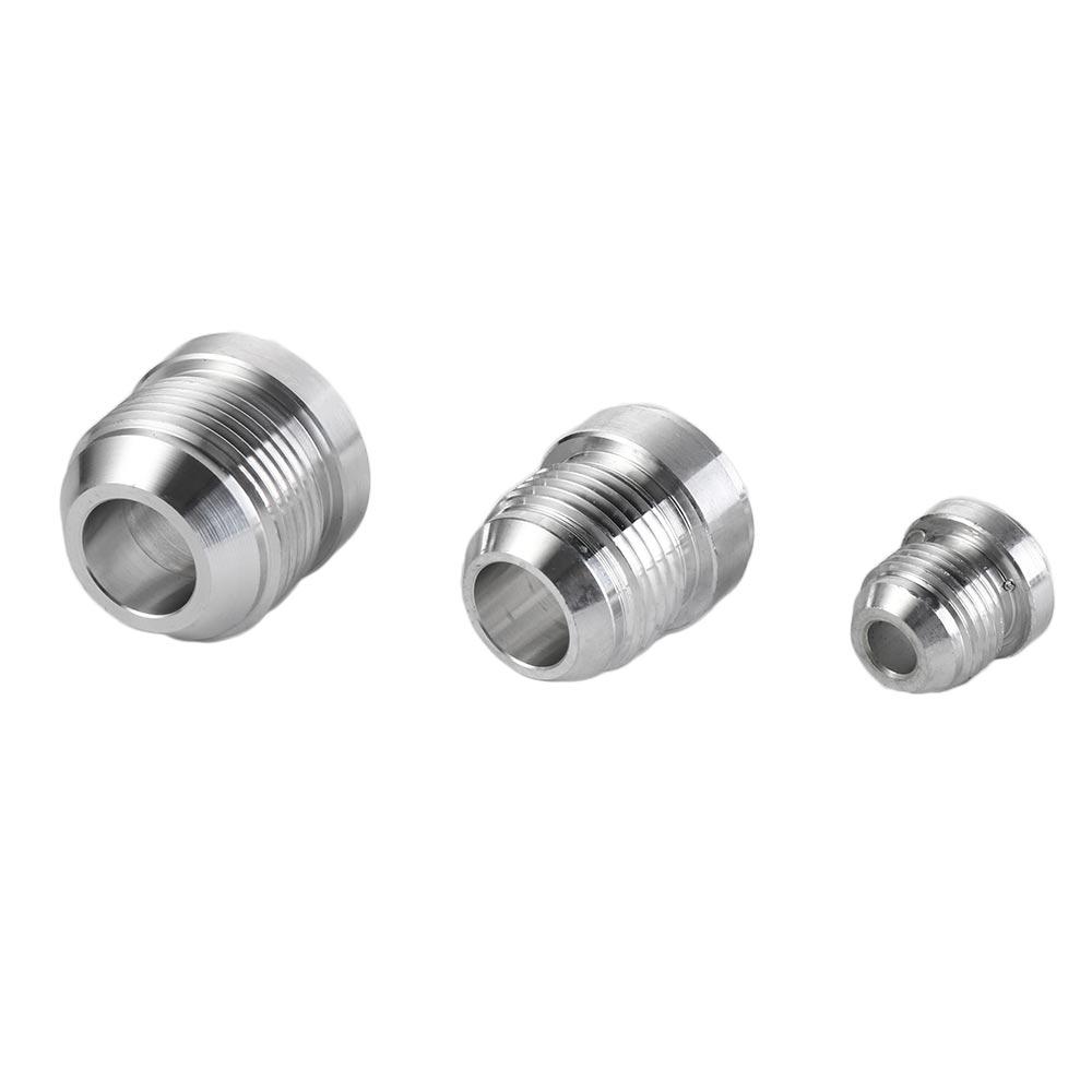 External Thread Straight Male Weld Fitting Adapter Aluminum Weld On Fittting Bung Nut  Tank