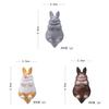 Sleepy Bunny Pvc Refrigerator Magnet With Magnetic Back For Office Decor