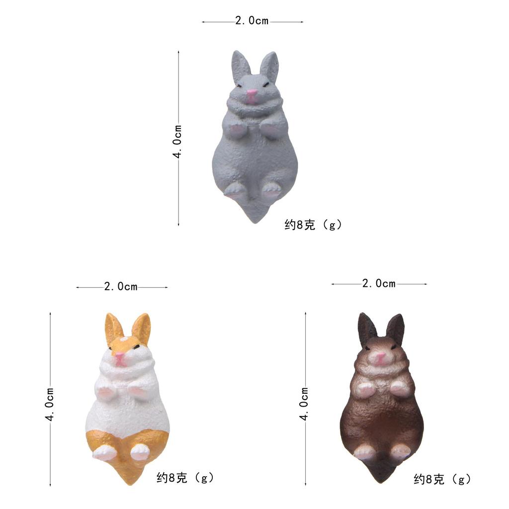 Sleepy Bunny Pvc Refrigerator Magnet With Magnetic Back For Office Decor