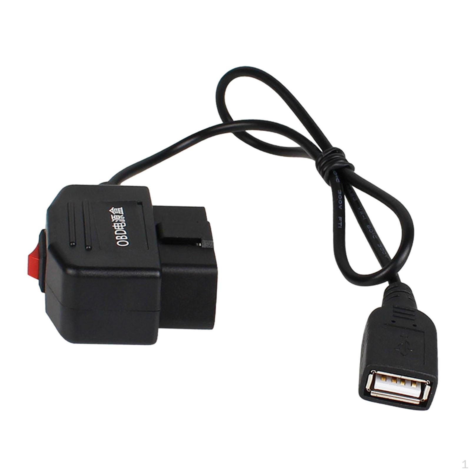 

Набор проводов OBD, USB-кабель, гнездовой адаптер, 24 часа, парковка, два режима, 20 см, аксессуары для проводов, детали для