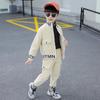 Boys' Spring/Fall Handsome Set for Older Children Workwear Jacket + Long-Length Two-Piece Set