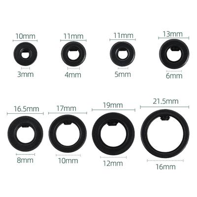 8Pcs Home Improvement Drill Bit Limit Collar Set Stop Bit Ring Shaft Limit Metric Lock Steel Press Adjustable Positioning Ring