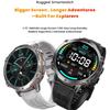 Outdoor Sports Smartwatch 1000mAh Battery 1.73-inch AMOLED Screen Men's Watch Compass 10ATM Waterproof Bluetooth Call Smartwatch