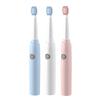 Smart Sonic Electric Toothbrush Low Noise Batteries with 2 Replaceable Brush Heads 2 Min Smart Timer Portable for Travel