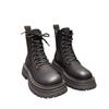 Retro Martin Boots Autumn and Winter Fleece Thickened Autumn and Winter New Locomotive British Style Thick-soled Snow Boots