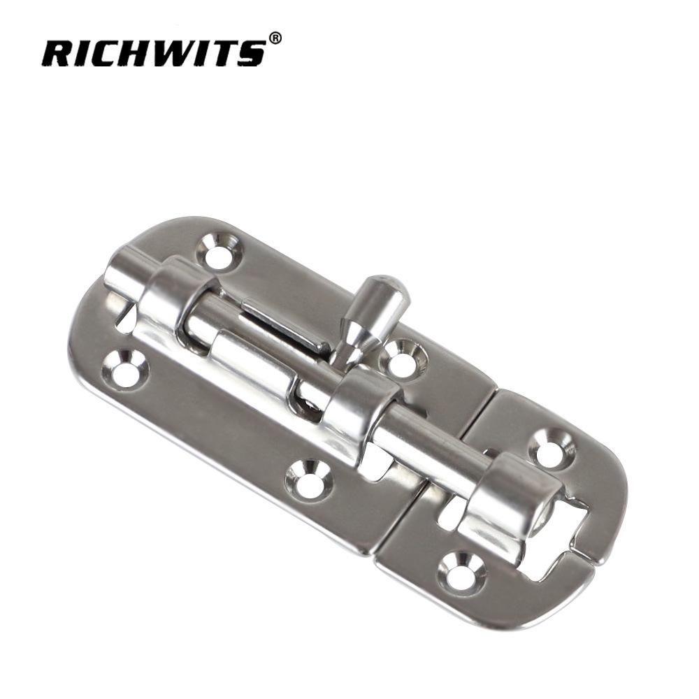 316 Stainless Steel Boat Door & Window Pull-Out Bolt Latch for RV & Yacht