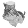 Animal Shape Glass Candy Jar Airtight Pet Treat Container for Kitchen Storage Transparent Canister for Cookies Coffee Snack