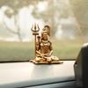 4 Inch Meditating Shiva Idol for Car Dashboard and Home Decor, Lord Shiv Murti Mahadev Sitting Statue Showpiece for Puja Room, Mandir,