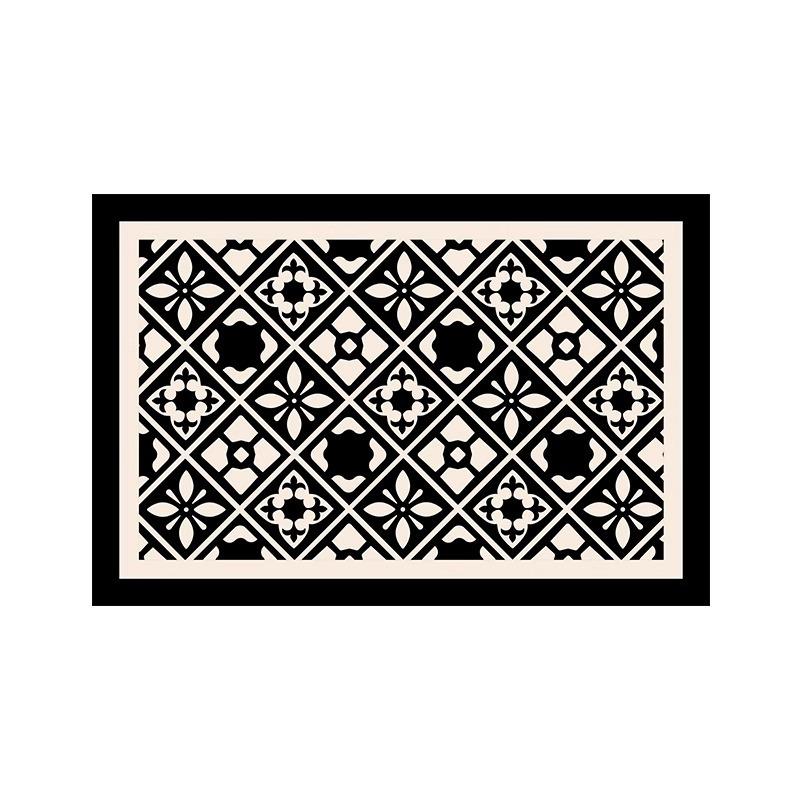 Entry Door Floor Mat Light Luxury Geometric Porch Scraping Mud Rubbing Soil Easy To Take Care Of Foot Pad Door Wear-Resistant Non-Slip Silk Ring Floor