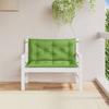 Garden Bench Cushions 2 Pcs Melange Green 100 X 50 X 7 Cm Fabric