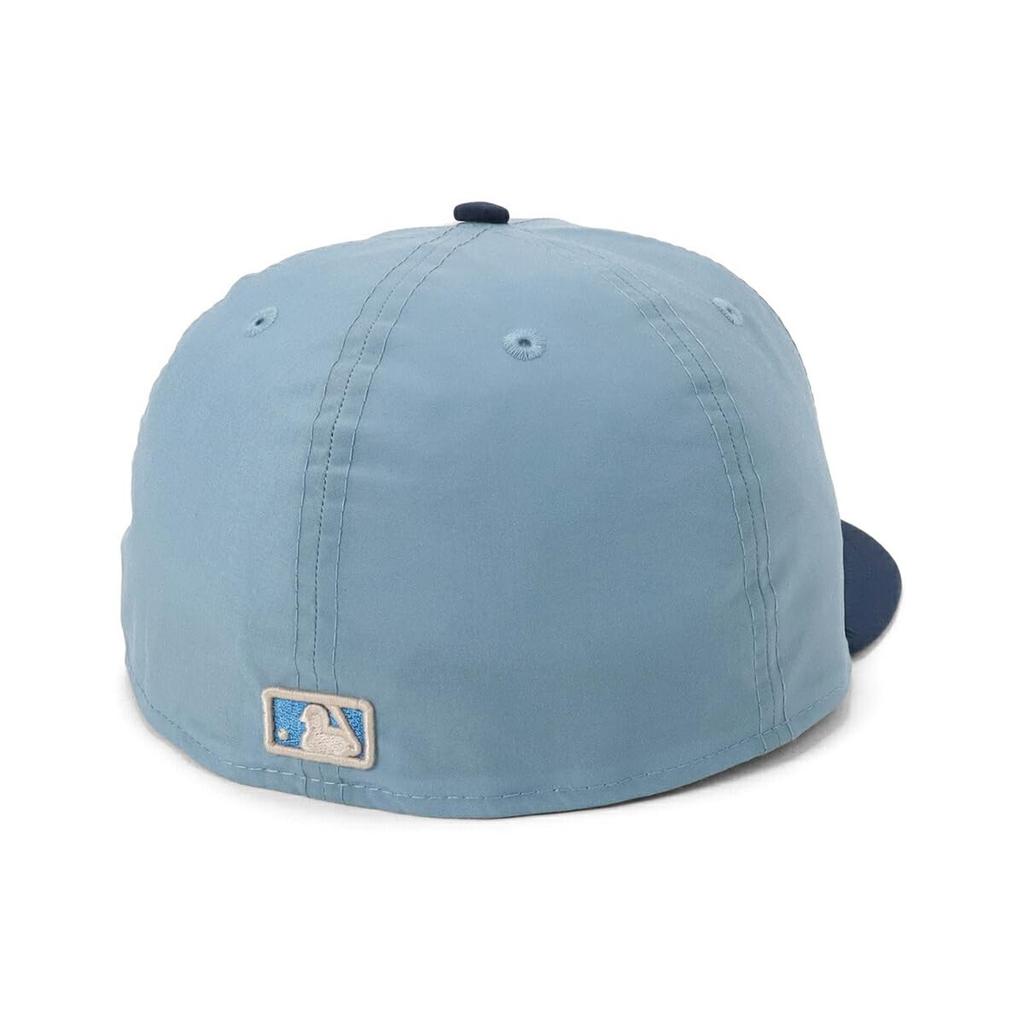 New Era 59FIFTY Cap MLB New York NY Sax Vintage Nylon Exclusive to and Straight Flat Stylish Streetwear Travel Sun Gift Idea (14693453, NER36C0545)