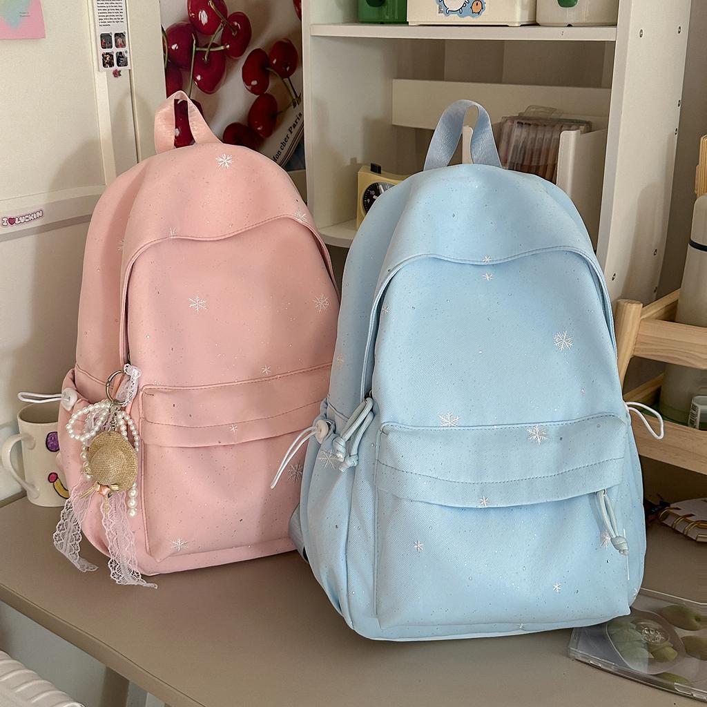 Schoolbag new simple five-pointed star printed backpack waterproof and wear-resistant student schoolbag daily commuting leisure backpack