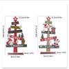 Mini Christmas Tree Tabletop Decor Wooden Holiday Display for Desktop Festive Scene Setting Accessories with Seasonal Atmosphere