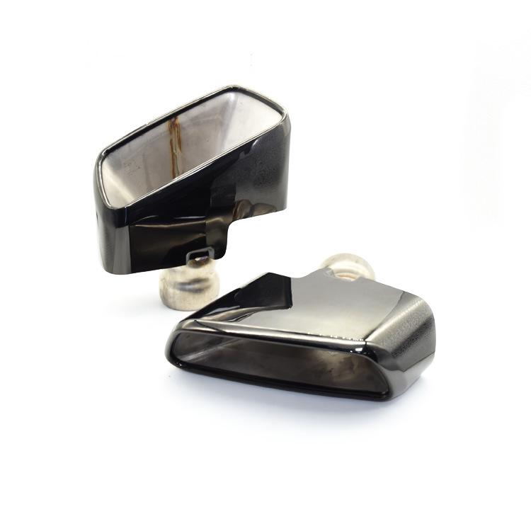 

BMW 5 Series G30 G38 Tailpipe Modification for 525, 528, 530, and 540 - Black/Silver Large Square Tailpipe. Silver Tip Pair