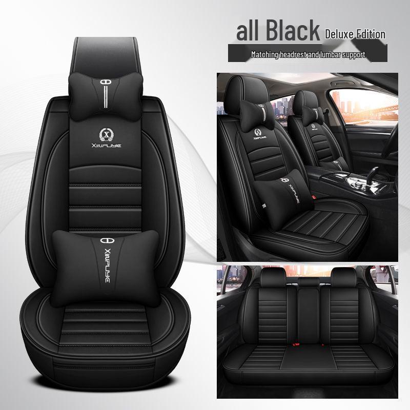 Nissan Car Seat Cover Set: Fits Sylphy, Kicks, Bluebird, Teana, Qashqai, X-Trail, Tiida – All-Season Cushions.