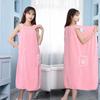 Extra Long Wearable Bath Skirt: Quick-Absorbing, Quick-Drying, Comfortable and Soft Female Sling Bathrobe