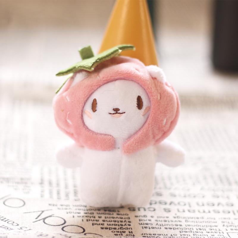 Cat Plush Doll Keychain Stuffed Toy With Pp Cotton Fill For Girl Bag Decor