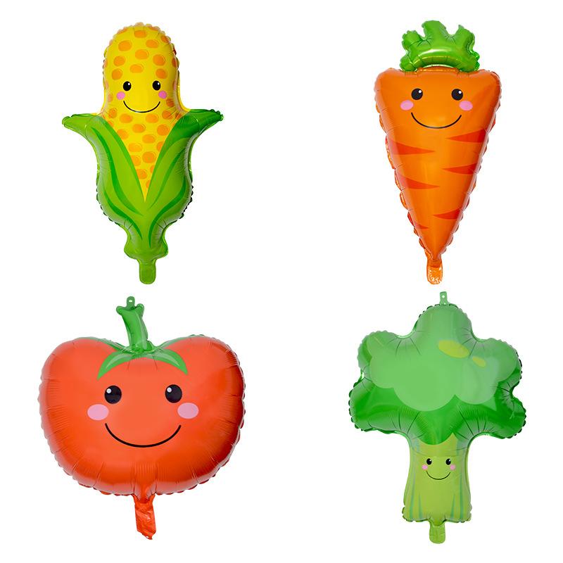 Mexican Summer Party Decorated Fruit Balloon Tropical Cactus Pineapple Watermelon Taco Strawberry Aluminum Balloon