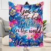 Mother's Day Blanket Soft & Cozy Suitable for Couch Sofa Chair Four Seasons Universal Playful Design Ideal Gift For Birthday Valentine'S Day
