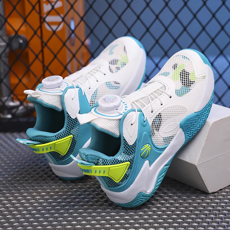 31-40 Jugend Anti-Rutsch und Abriebfestigkeit Übergröße Bequem und Modisch High Top Mesh Basketballschuhe Sportschuhe