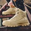 Outdoor Boots Men Lace-up Ankle Boots Waterproof Non-slip Hiking Ankle Boots Wear-resistant Jungle Trekking Size39-47