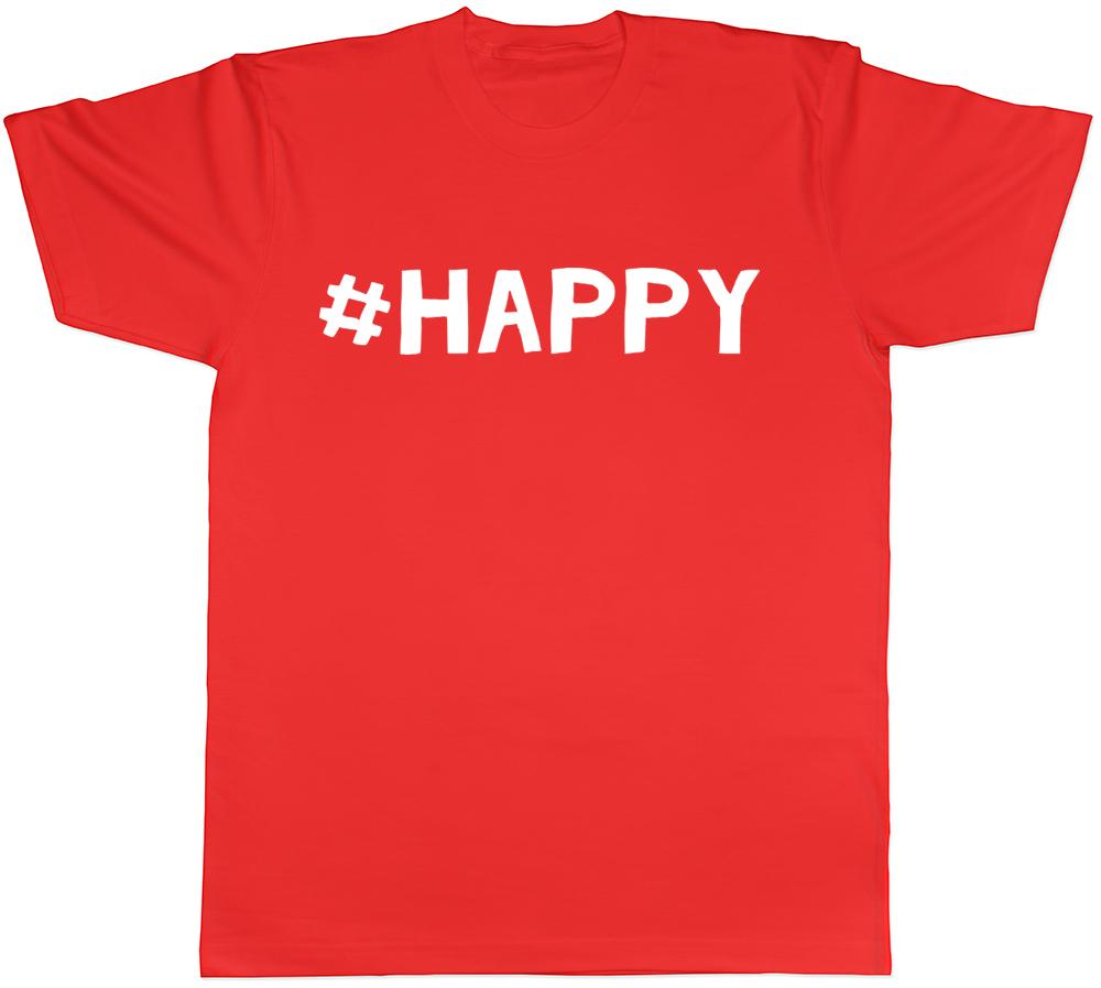 Hashtag Happy Unisexs Unisexs TShirt S