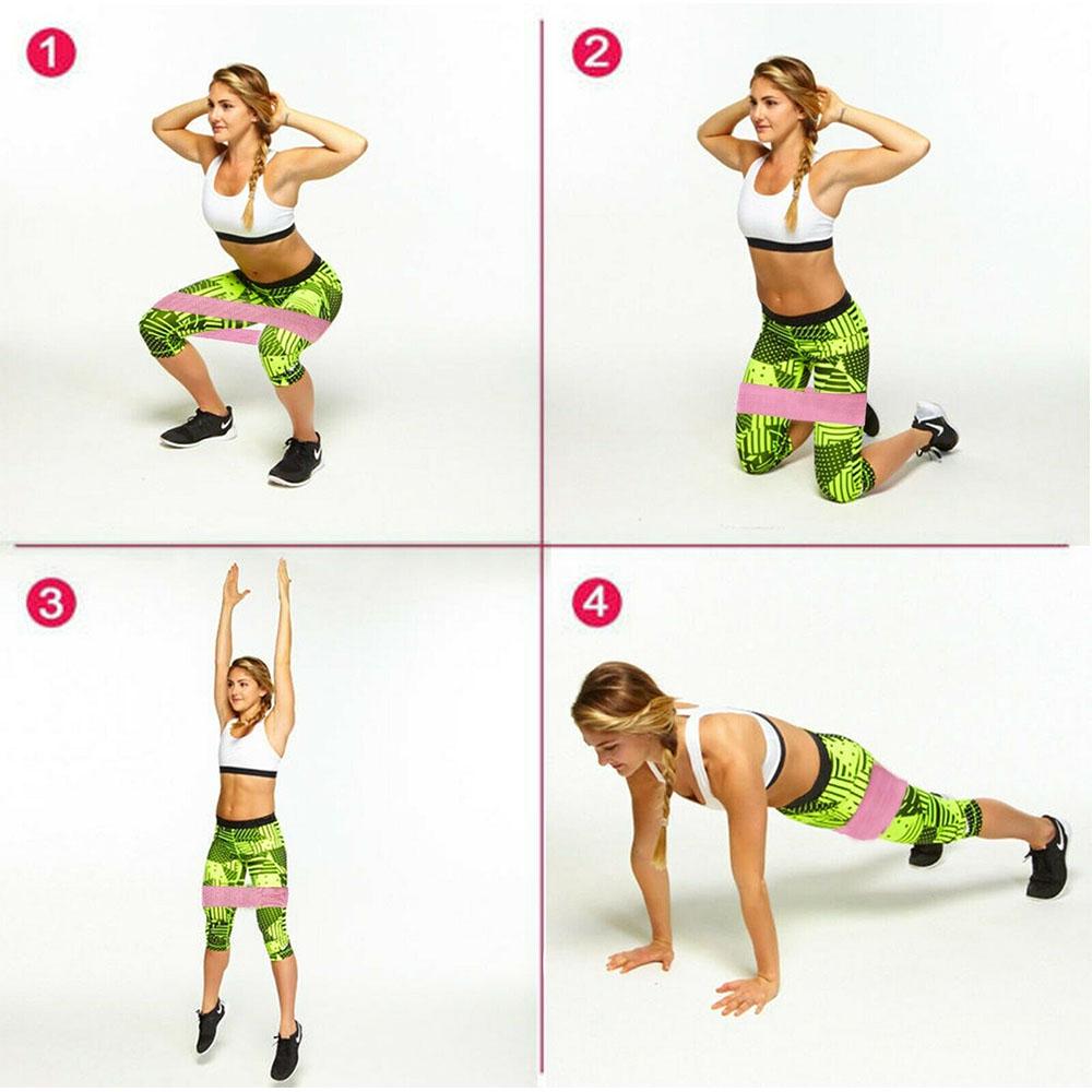 Fabric Resistance Bands Heavy Duty Glute Leg Booty Bands Set Hip Circle Non Slip