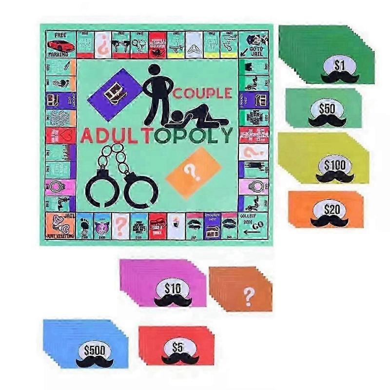 Couple Board Game Adultopoly Board Game Couple Opoly Board Game Entertainment Board Cards Games Cou
