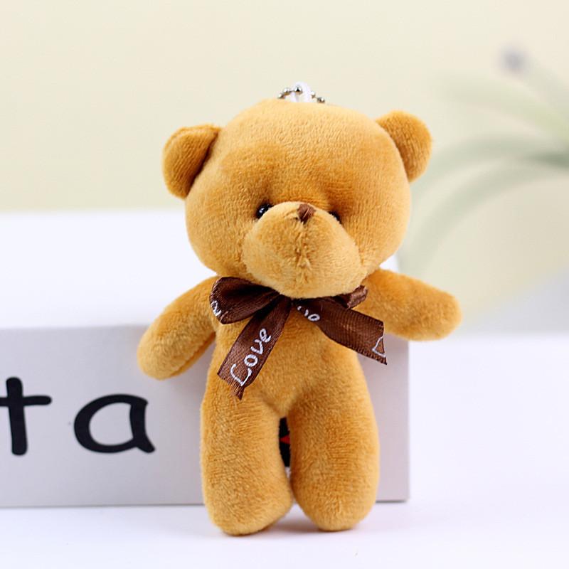 Adorable Teddy Bear Plush Toy Keychain Soft Stuffed Animal Doll Cute Gift