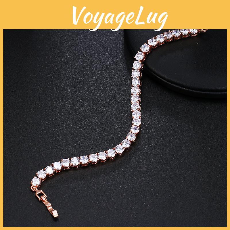 Modisches Kupferarmband im koreanischen Stil mit geometrischen Elementen für Damen