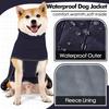 Dotoner Dog Jackets-Warm Dog Coat Reflective Fleece Vest Waterproof Winter Coat Cold Weather Coats for Large Dogs(M,Blue)