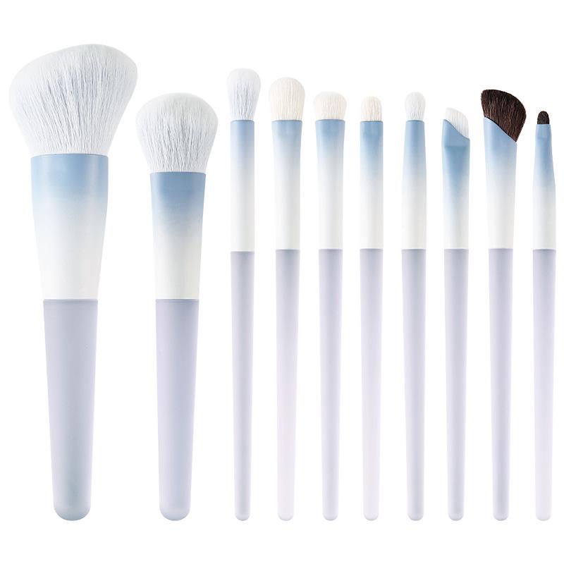 9-Piece Little Purple Sweet Potato Makeup Brush Set: Soft Beginner Brushes for Nose, Shadow, Loose Powder, Eyeshadow, Blush, Contour & Highlight Little Purple Potato Brush