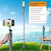CrossR1/R1S Selfie Stick with Anti-Shake, Bluetooth, Fill Light, and Live Streaming Stand