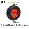 1Pcs Technical Tire & Wheel Hub Building Blocks Compatible with MOC Car Truck Parts