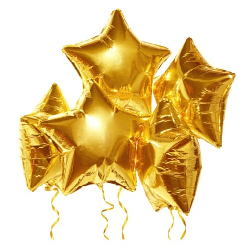 

[Balloon Shop] Stars (number of pieces to choose from) Large Gold Decoration Star Aluminum Balloon Balloon for Boys Girls Birthday Celebration Party P
