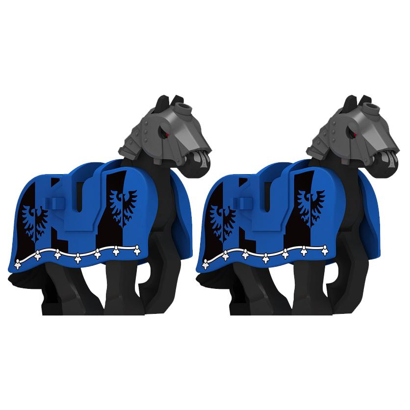 MOC Medieval Knights Armor Vest Shields Building Blocks Lion Soldiers Accessories Bricks Toys Compatible Kids Gift