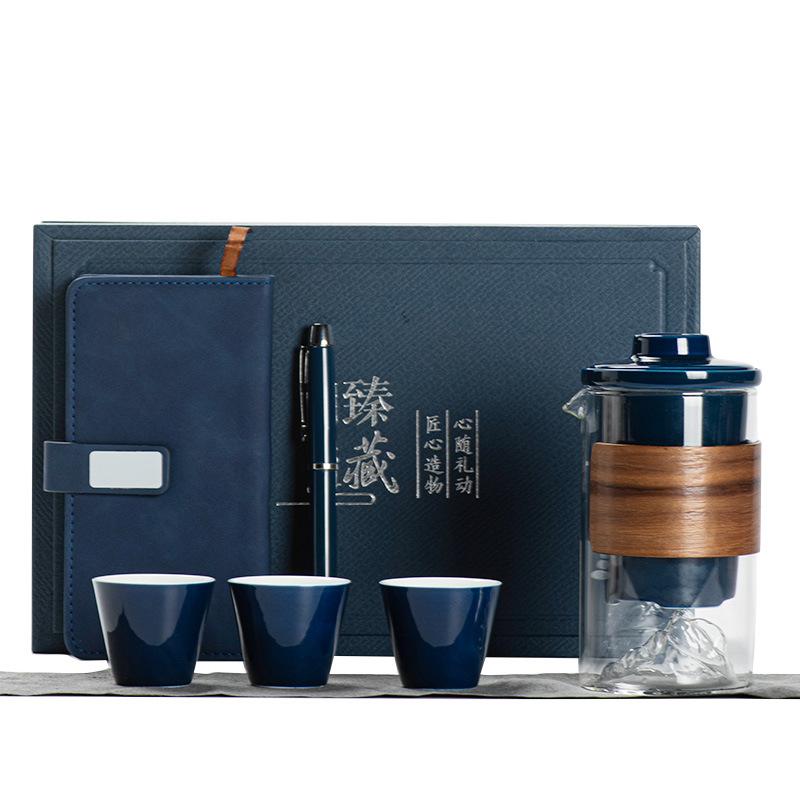 Creative Trend Business Banking Company Festival High-end Gift Set Ceramic Guanshan Tea Set