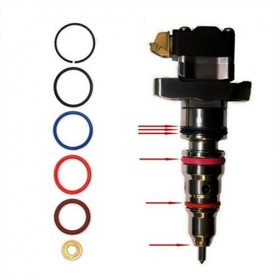 8Sets Fuel Injector O-Ring Kit XC3Z9229AB For Ford Power Stroke 7.3L 1995-2003