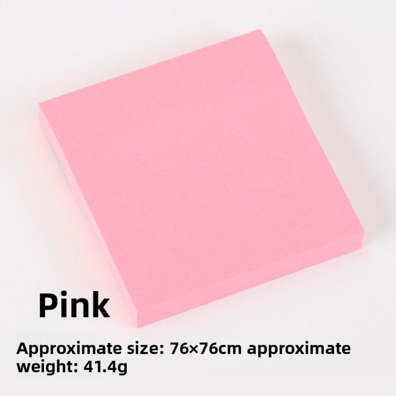 Colorful Sticky Notes, High-adhesion Office Tear-off Stickers, Cute Student Message and Note-taking Notebook