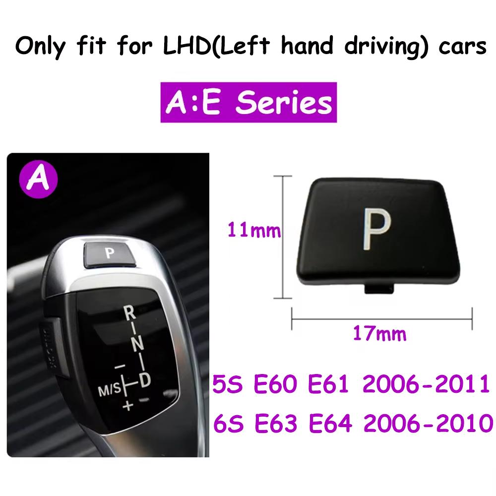 Car Gear Shift Knob P Parking Button Switch Cap Cover For BMW 3 5 7 X3 X4 X5 X6 Series E90 F30 F10 F01 F25 F26 E70 F15 F16 G30