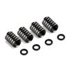 4 pezzi/set Tappi Valvole Pneumatici Ruote Auto Copertura Antipolvere Aria per Alfa Romeo Giulia 159 147 156 4C Stelvio Giulietta Mito Accessori rvcr43