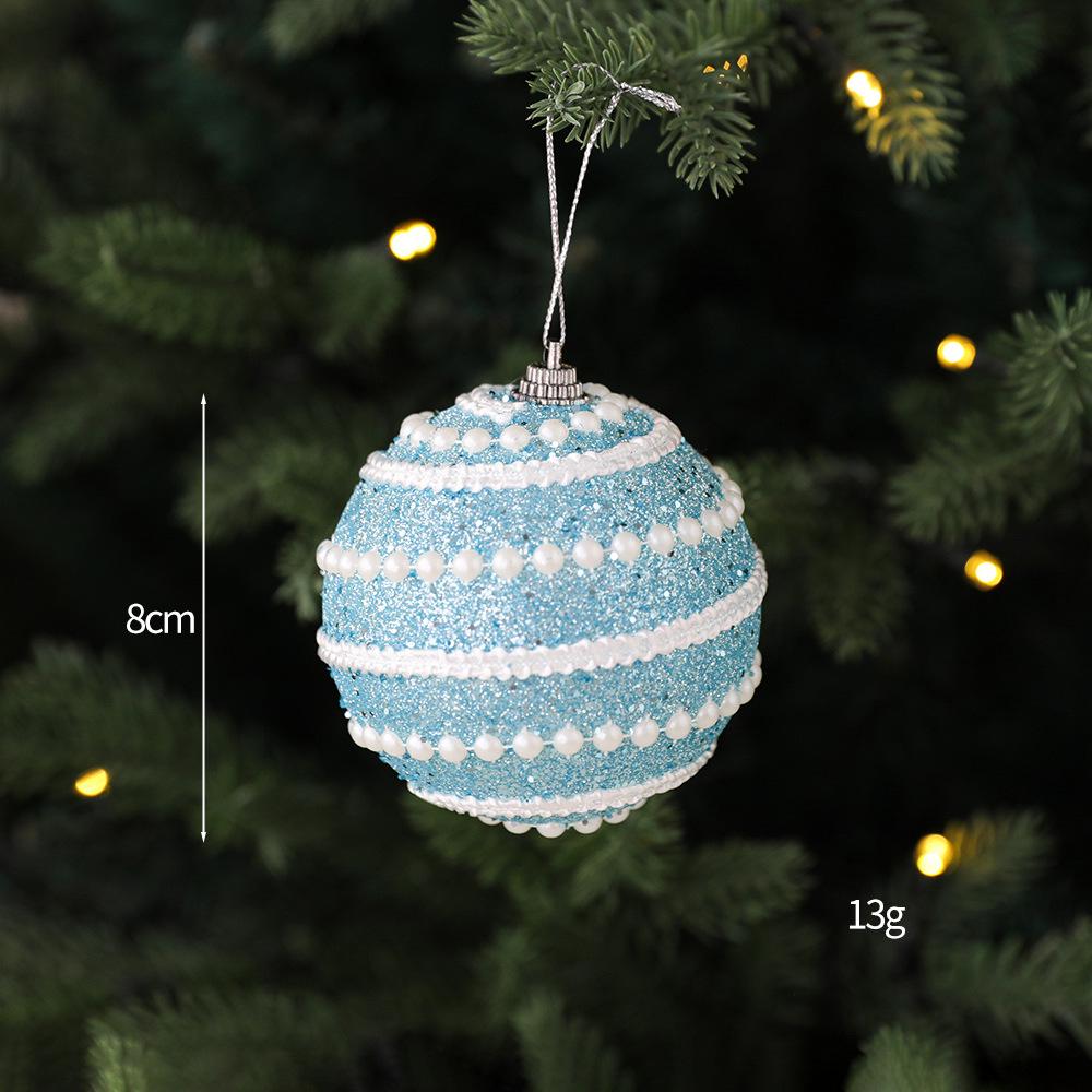 DIY Painted Foam Christmas Ornament: Snowflake & Irregular Pompon Balls