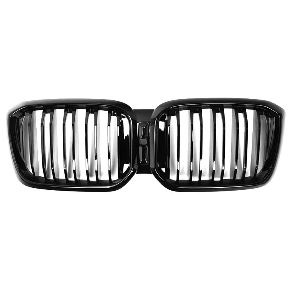 Bright Black Dual-Line Grille for 2022 BMW X3 G01/X4 G02