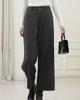 Ladyangel Gaucho Cropped Gerade Hosen mit Elastischem Locker Warm und Perfekt für und Büro Herbst und Winter Damen Weite Hosen, Länge,