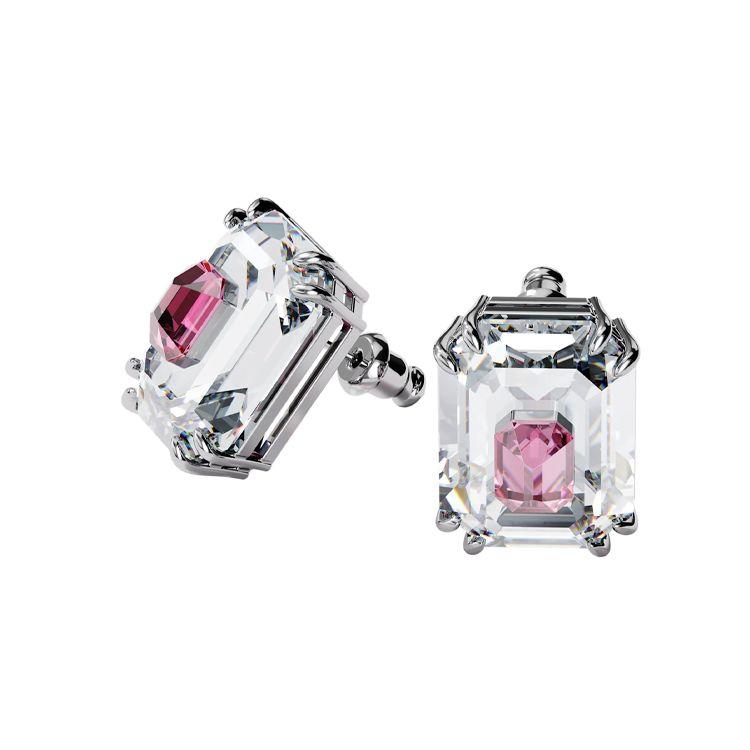 Swarovski Chroma Pink Diamond Pierced Earrings Women earrings Silver 5600627 White Box