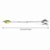 5PCS Stainless Steel Alabama Rig Fishing Lure with Swivel Snap 20.5cm Umbrella Rig 5 Arms Fishing Umbrella Bait Bass Fishing