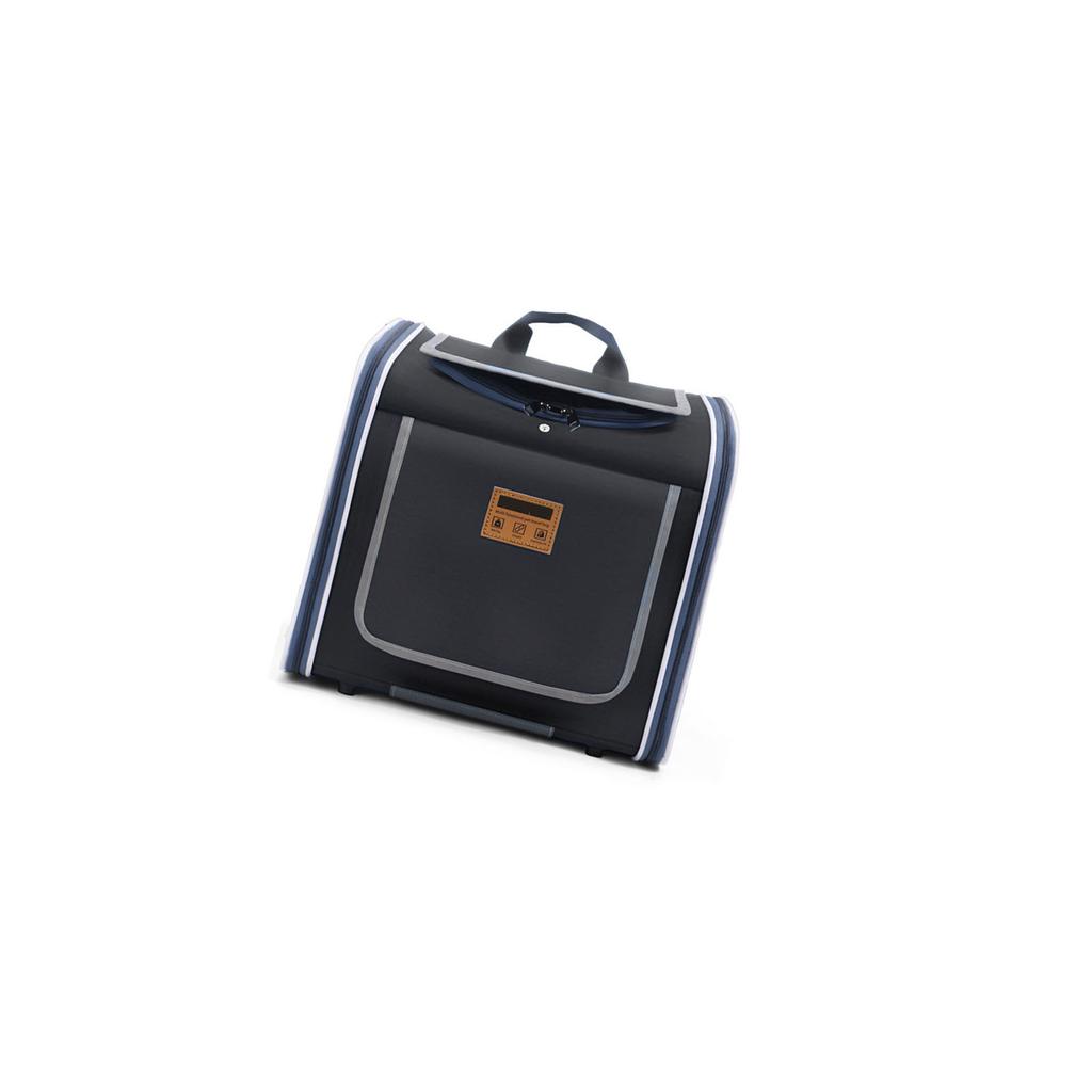 Dog Bike Basket Oxford Cloth Expandable Brthable Pet Carrier Backpack with Mesh Window for Small Dogs Cats